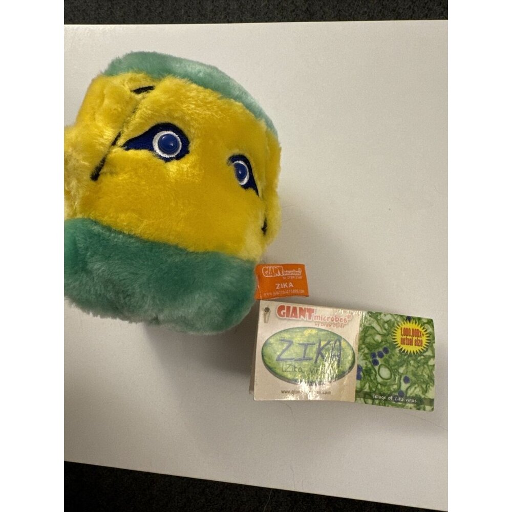 NWT - ZIKA VIRUS GIANT microbes Plush Toy Science Educational J17